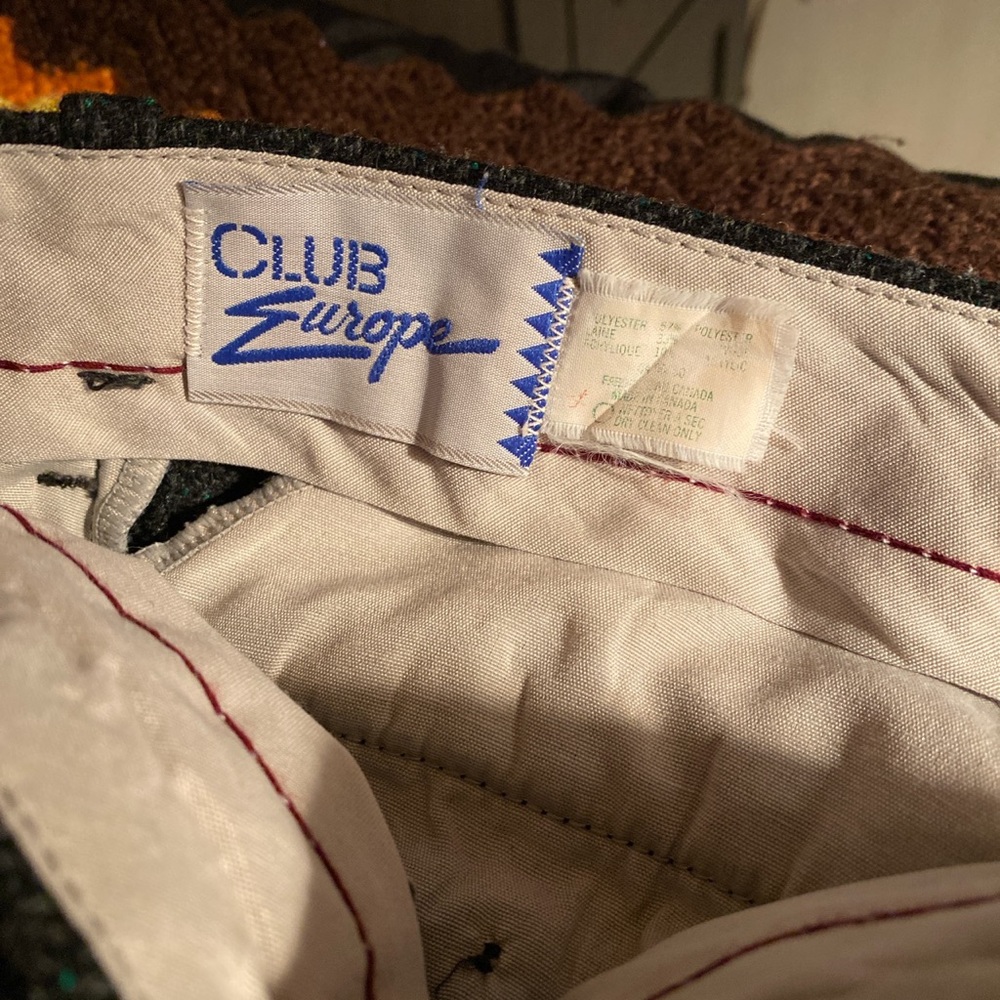 Club Europe 1980's Casual Pants